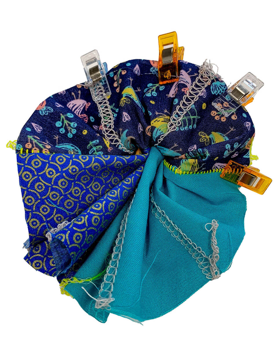 Patchwork-Scrunchies nähen
